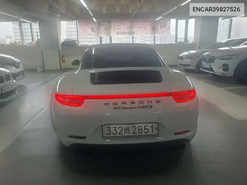 911 Targa 4 Gts 991 VIN: ENCAR39827526 Lot: 39827526