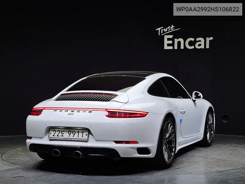 911 Carrera 4 991 VIN: WP0AA2992HS106822 Lot: 39224127
