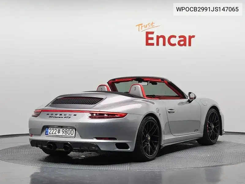 911 Carrera Gts Cabriolet 991 VIN: WPOCB2991JS147065 Lot: 39939210