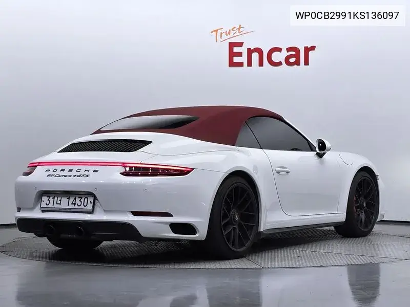 911 Carrera 4 Gts Cabriolet 991 VIN: WP0CB2991KS136097 Lot: 39358121
