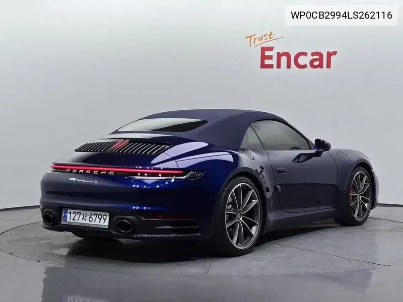 911 (992) Carrera 4S Cabriolet VIN: WP0CB2994LS262116 Lot: 39620412