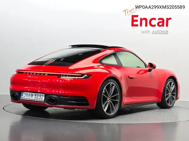 911 (992) Carrera VIN: WP0AA299XMS205589 Lot: 39852860