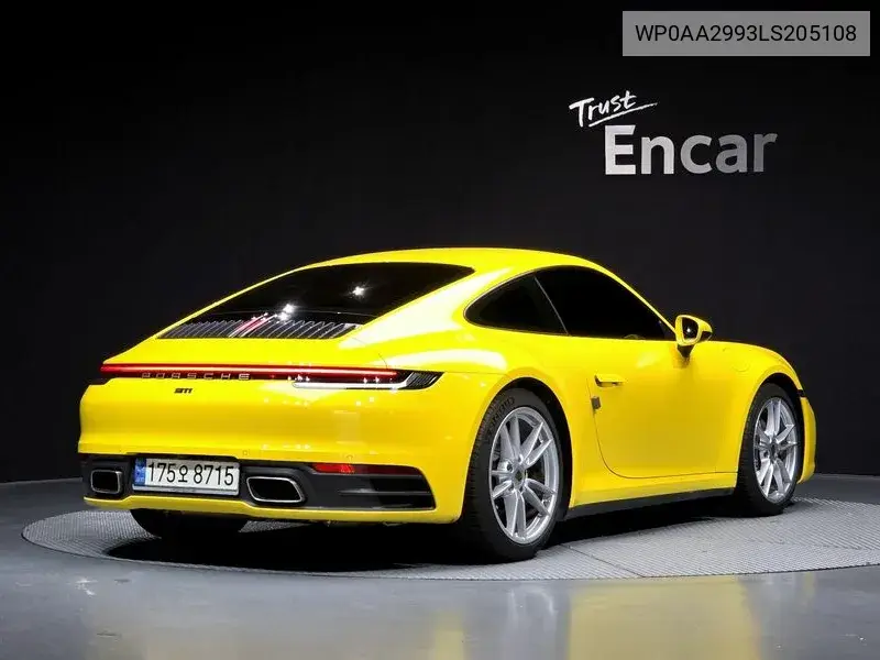 911 (992) Carrera VIN: WP0AA2993LS205108 Lot: 39965238