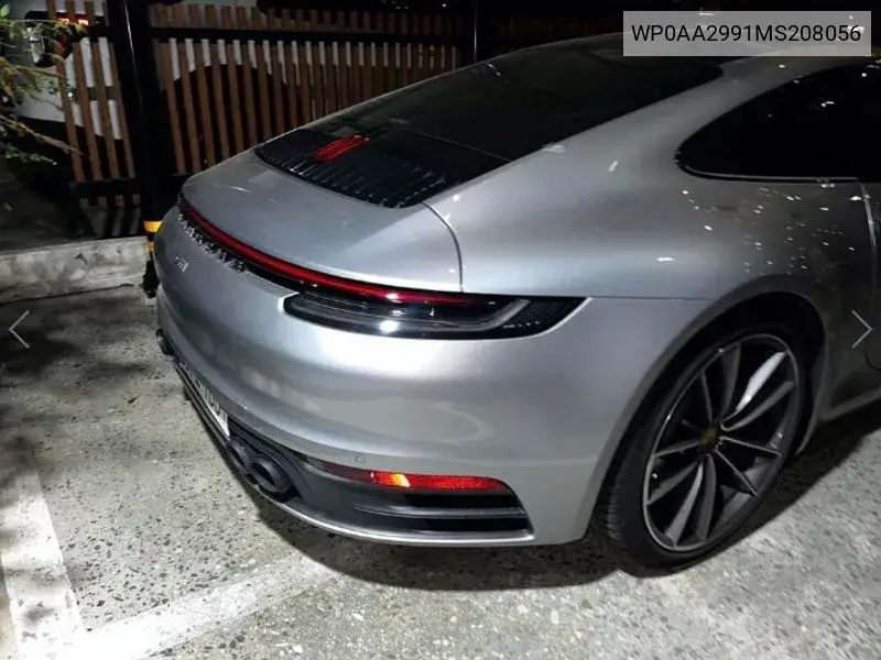911 (992) Carrera VIN: WP0AA2991MS208056 Lot: 39609723