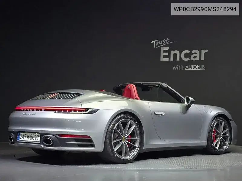 911 (992) Carrera 4S Cabriolet VIN: WP0CB2990MS248294 Lot: 39616290