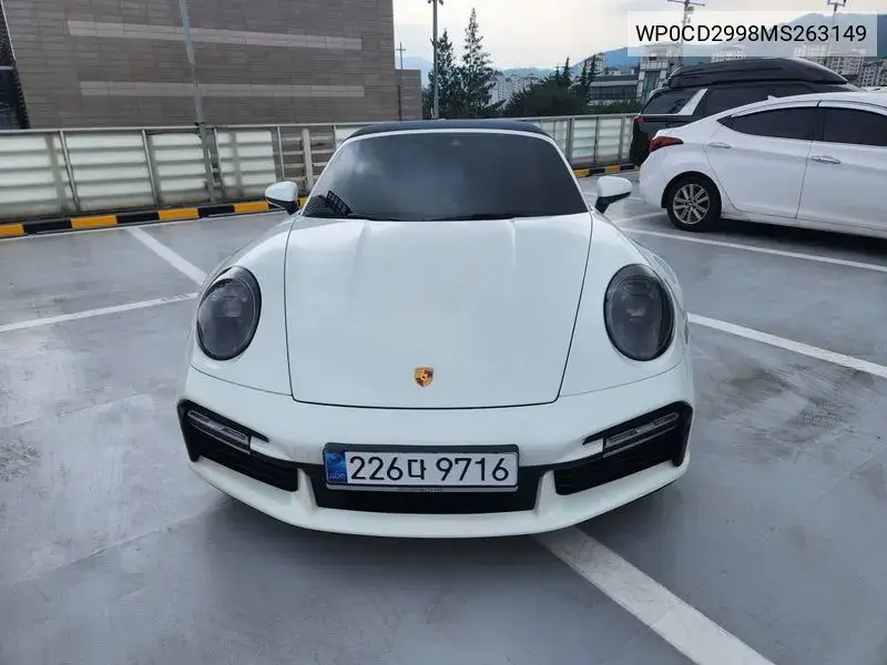 911 (992) Turbo S Cabriolet VIN: WP0CD2998MS263149 Lot: 40022215