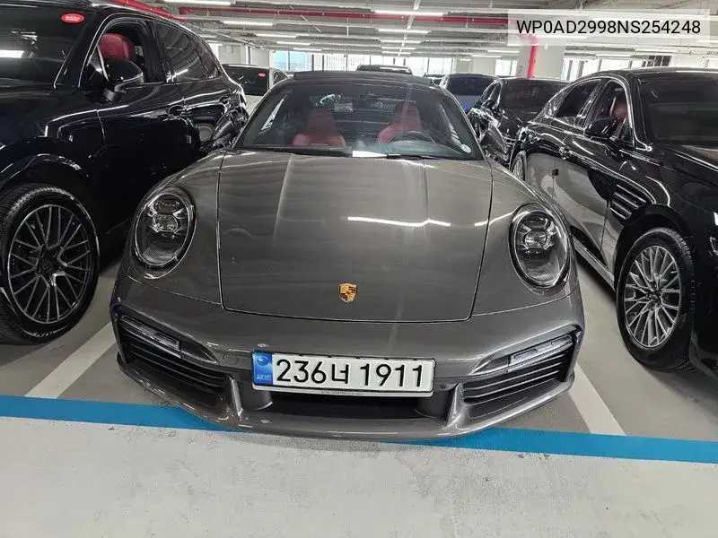 911 (992) Turbo S VIN: WP0AD2998NS254248 Lot: 39615607
