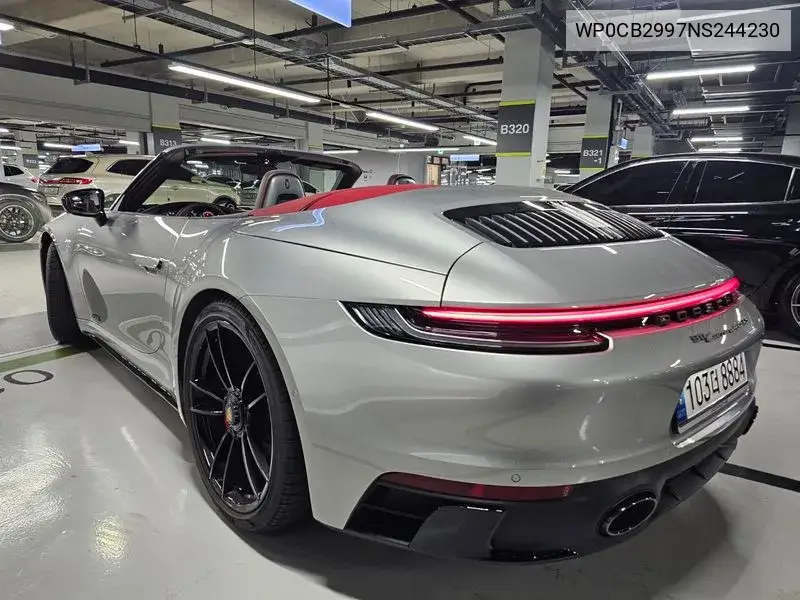 911 (992) Carrera 4 Gts Cabriolet VIN: WP0CB2997NS244230 Lot: 40020375