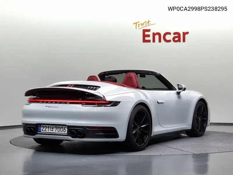 911 (992) Carrera Cabriolet VIN: WP0CA2998PS238295 Lot: 40012483