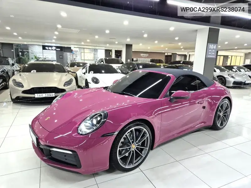 911 (992) Carrera Cabriolet VIN: WP0CA299XRS238074 Lot: 39735932
