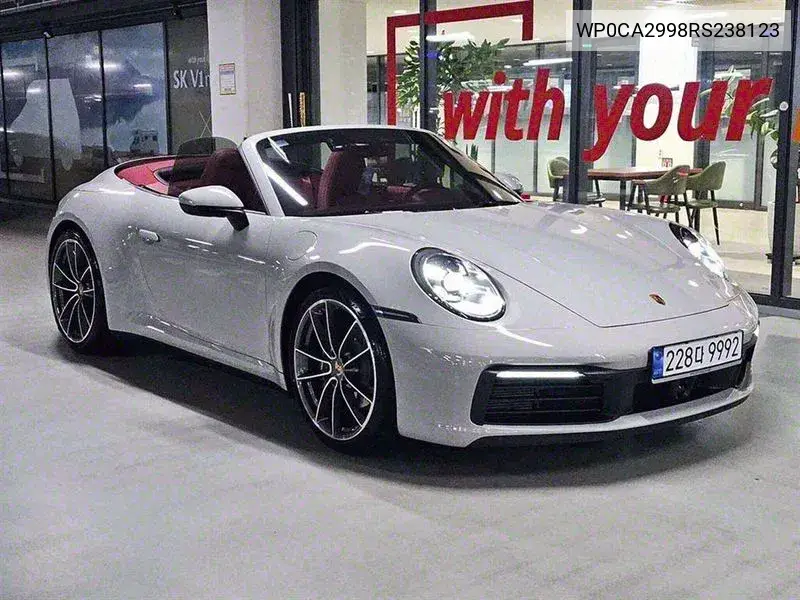 911 (992) Carrera 4S Cabriolet VIN: WP0CA2998RS238123 Lot: 40013360