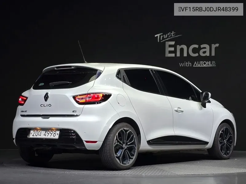 Clio Intense VIN: 	VF15RBJ0DJR48399 Lot: 38490382