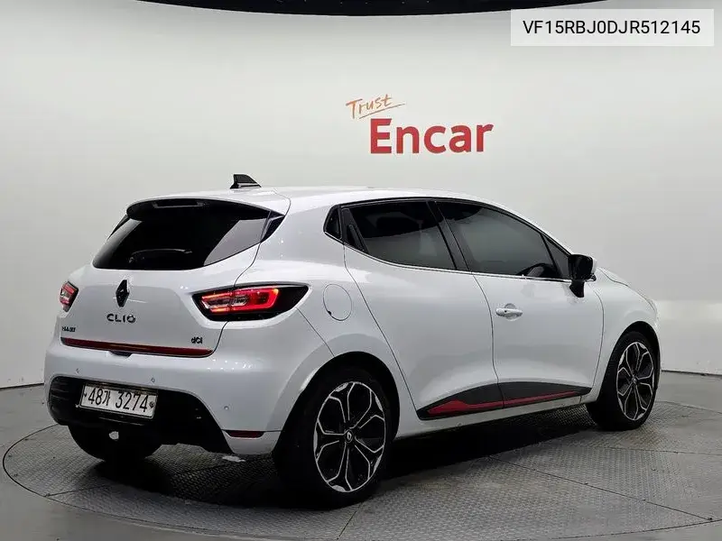 Clio Intense VIN: VF15RBJ0DJR512145 Lot: 39707706