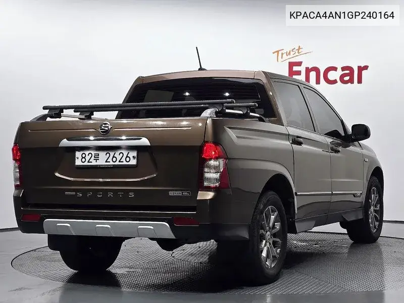 Korando Sports Cx7 4Wd Fashion VIN: KPACA4AN1GP240164 Lot: 39943440