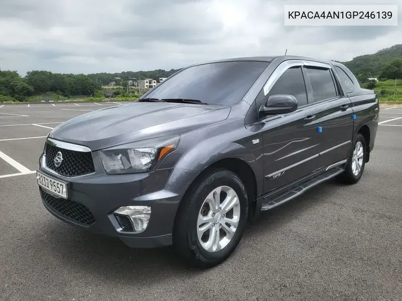 Korando Sports Cx7 4Wd Fashion VIN: KPACA4AN1GP246139 Lot: 39955414