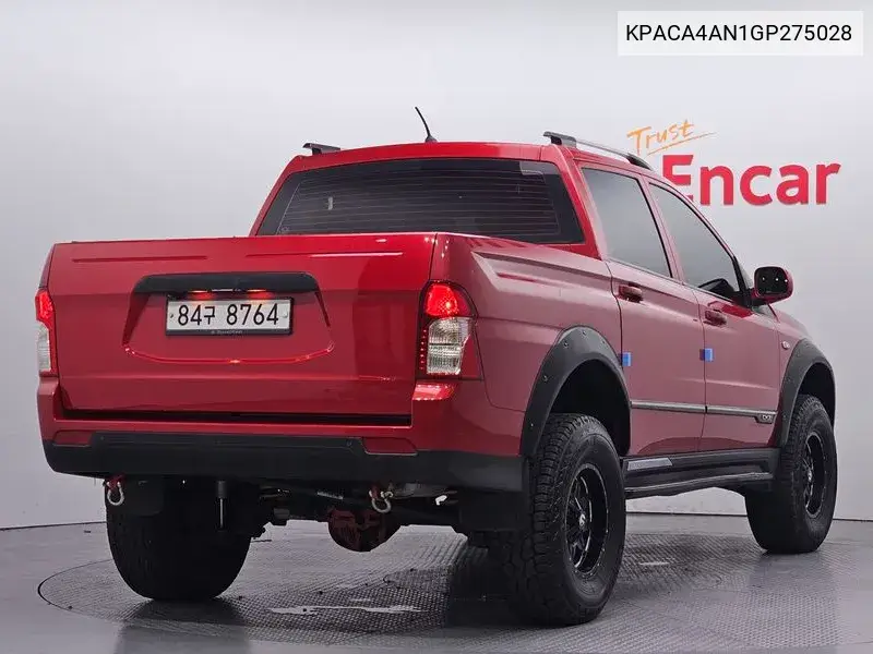 Korando Sports Cx7 4Wd Fashion VIN: KPACA4AN1GP275028 Lot: 39946018