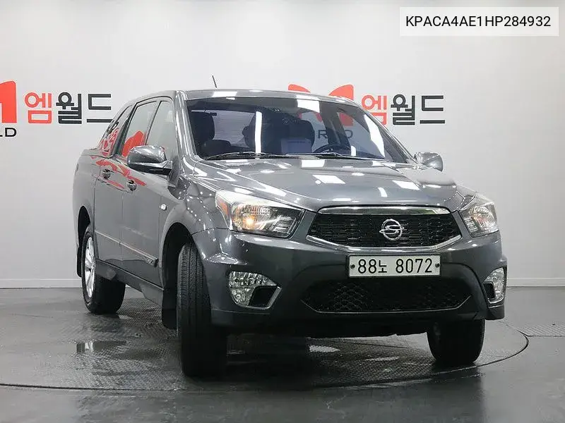 The New Korando Sports 2.2 Cx7 4Wd Club VIN: KPACA4AE1HP284932 Lot: 39970105