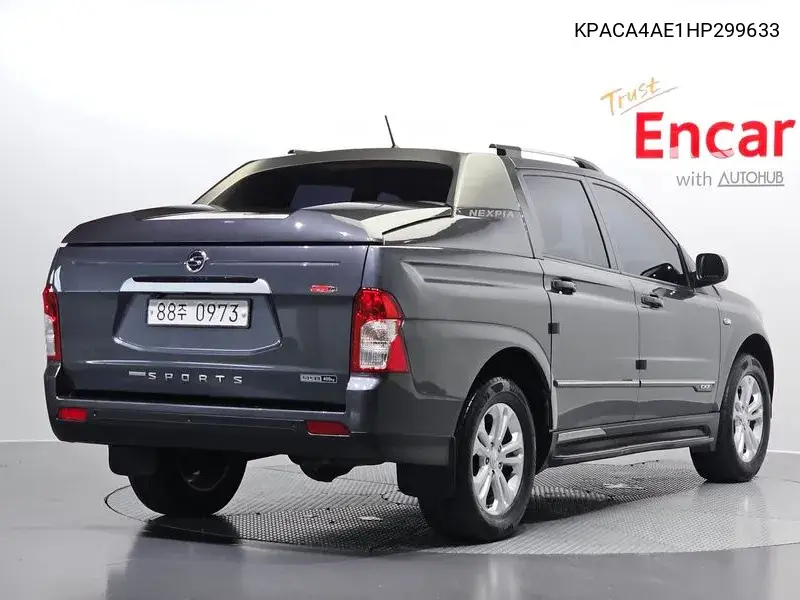 The New Korando Sports 2.2 Cx7 4Wd Club VIN: KPACA4AE1HP299633 Lot: 39914821