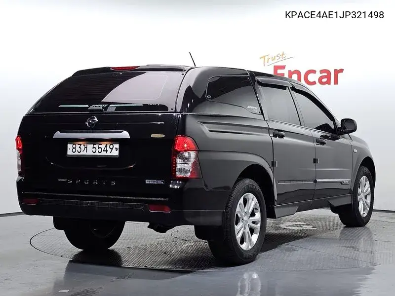 The New Korando Sports 2.2 Cx5 2Wd Fashion VIN: KPACE4AE1JP321498 Lot: 39954529