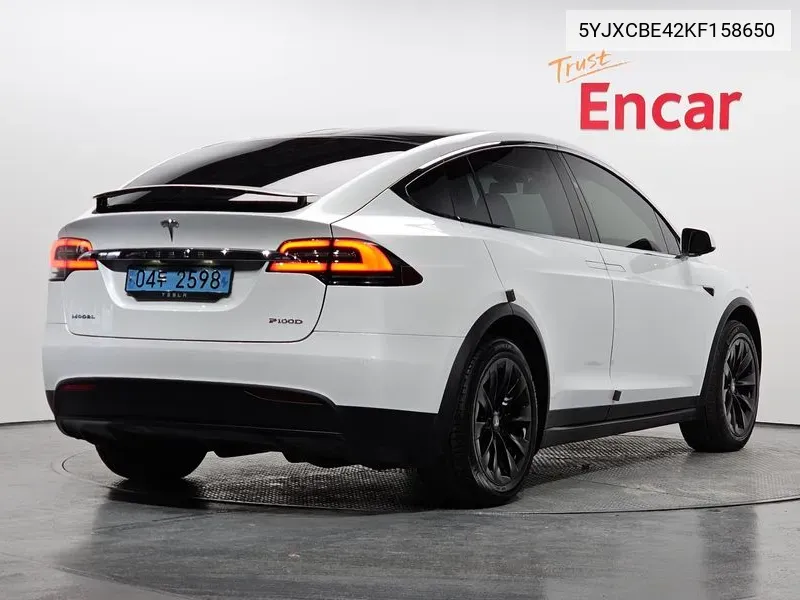 Model X P100D VIN: 5YJXCBE42KF158650 Lot: 38624348