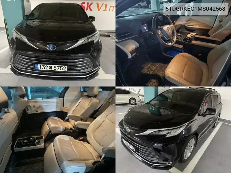 Siena 4Th Generation 2.5 Hybrid 2Wd VIN: 5TDGRKEC1MS042568 Lot: 39916760