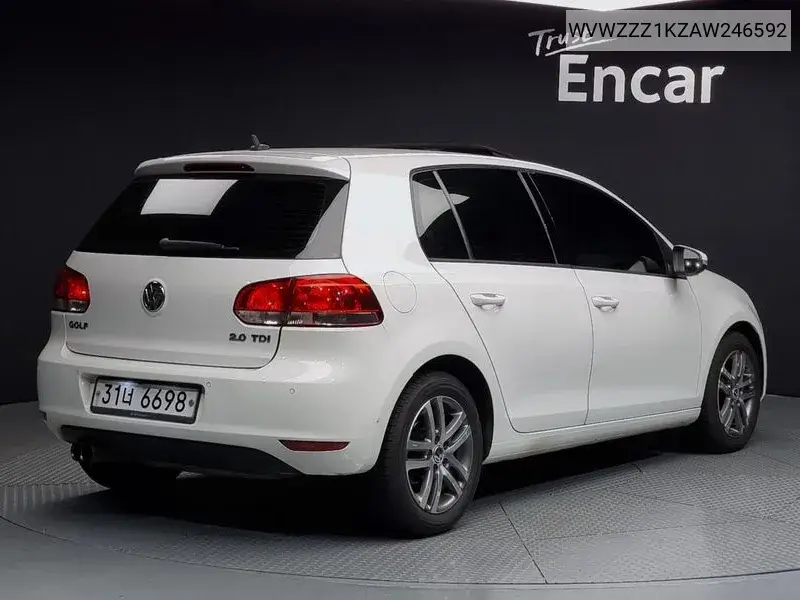 Golf 6Th Generation 2.0 Tdi VIN: WVWZZZ1KZAW246592 Lot: 39635086