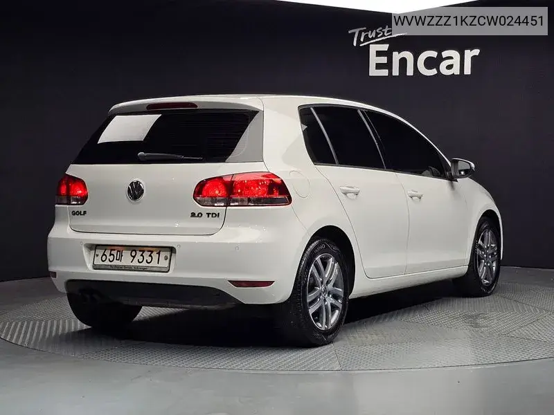 Golf 6Th Generation 2.0 Tdi VIN: WVWZZZ1KZCW024451 Lot: 39843426