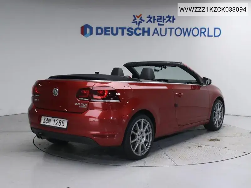 Golf 6Th Generation 2.0 Tdi Cabriolet VIN: WVWZZZ1KZCK033094 Lot: 39544745