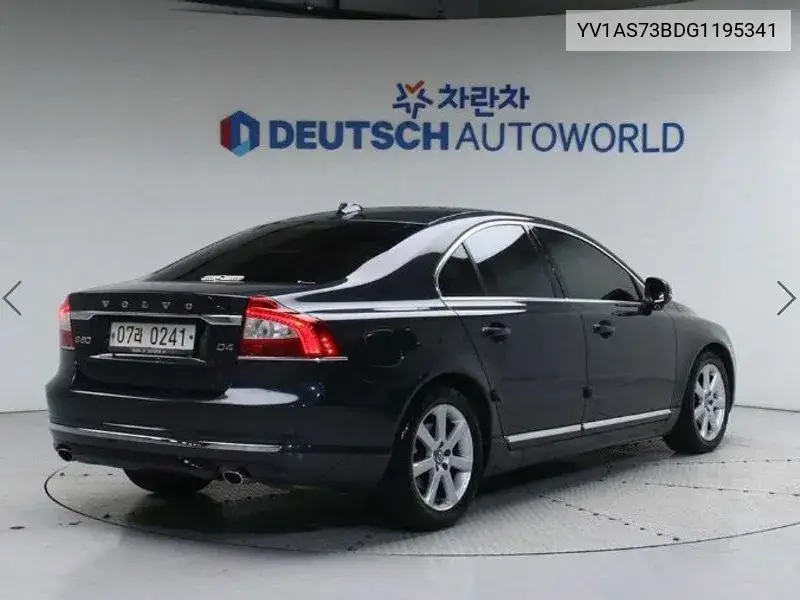 S80 D4 2Nd Generation VIN: YV1AS73BDG1195341 Lot: 39917872