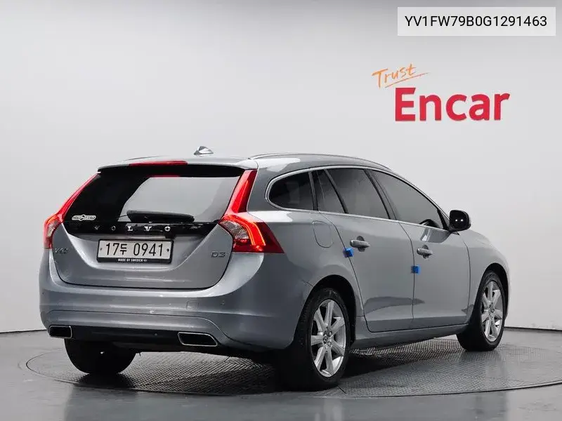 V60 D3 1St Generation VIN: YV1FW79B0G1291463 Lot: 39643154