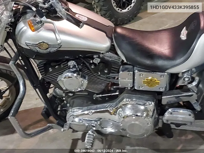 2003 Harley-Davidson Fxdl Anniversary VIN: 1HD1GDV433K395855 Lot: 39619043