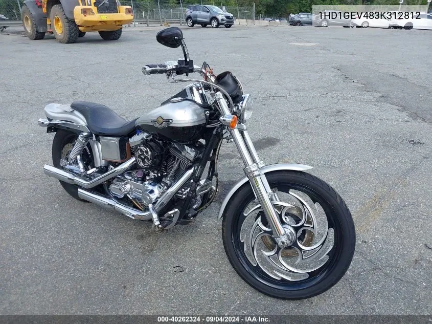 2003 Harley-Davidson Fxdwg Anniversary VIN: 1HD1GEV483K312812 Lot: 40262324
