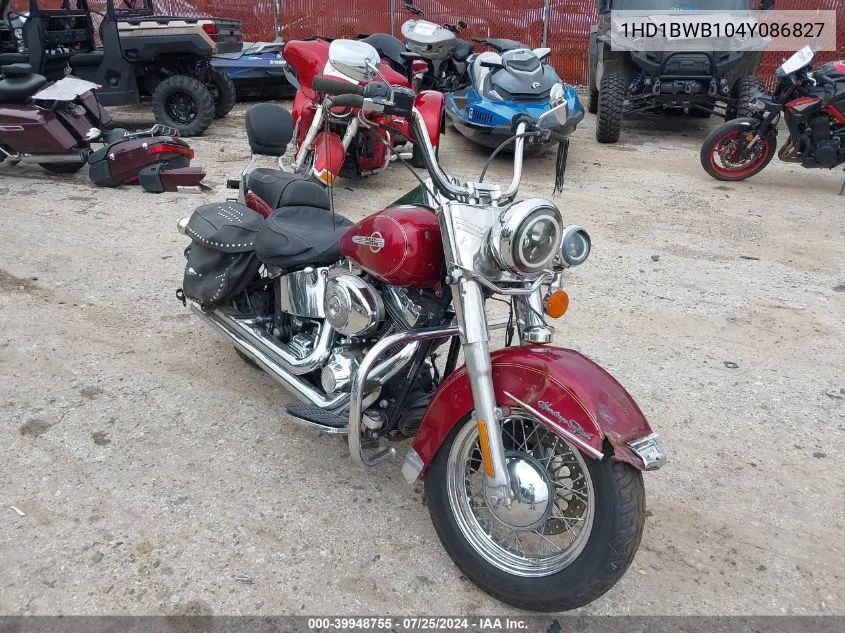 2004 Harley-Davidson Flstci VIN: 1HD1BWB104Y086827 Lot: 39948755