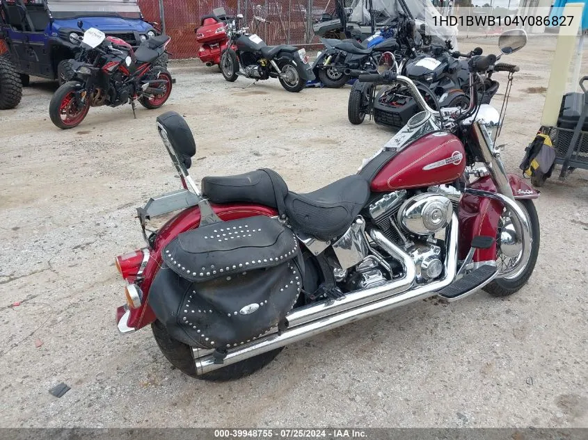 2004 Harley-Davidson Flstci VIN: 1HD1BWB104Y086827 Lot: 39948755