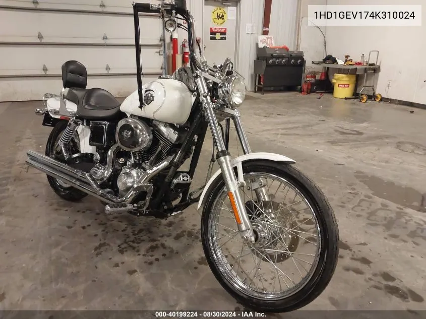 2004 Harley-Davidson Fxdwg VIN: 1HD1GEV174K310024 Lot: 40199224