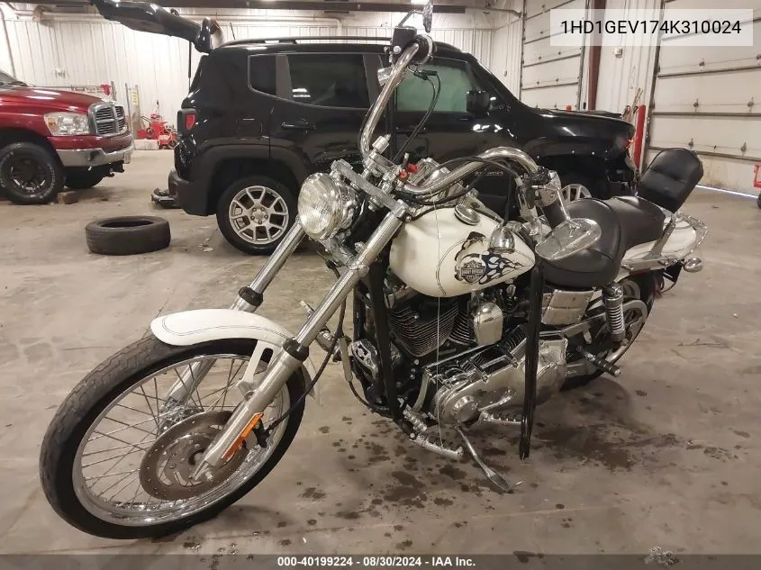 2004 Harley-Davidson Fxdwg VIN: 1HD1GEV174K310024 Lot: 40199224