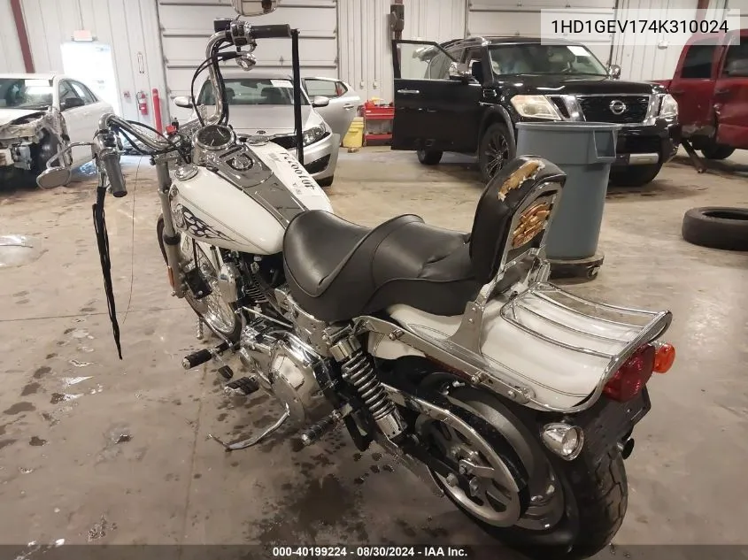 2004 Harley-Davidson Fxdwg VIN: 1HD1GEV174K310024 Lot: 40199224