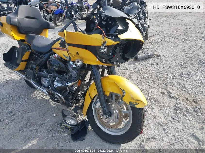 2006 Harley-Davidson Fltri VIN: 1HD1FSW316X693010 Lot: 40167521