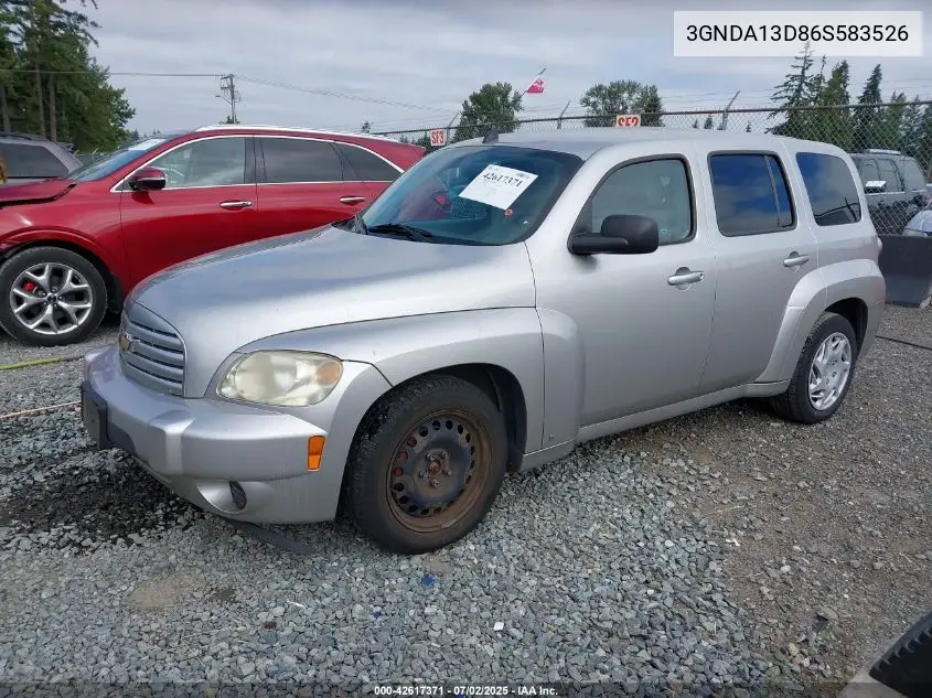 2006 Chevrolet Hhr Ls VIN: 3GNDA13D86S583526 Lot: 42617371