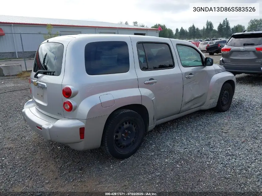 2006 Chevrolet Hhr Ls VIN: 3GNDA13D86S583526 Lot: 42617371