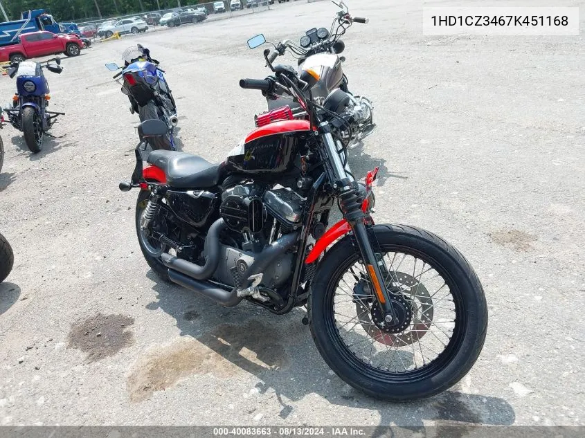 2007 Harley-Davidson Xl1200 N VIN: 1HD1CZ3467K451168 Lot: 40083663