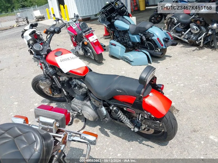 2007 Harley-Davidson Xl1200 N VIN: 1HD1CZ3467K451168 Lot: 40083663
