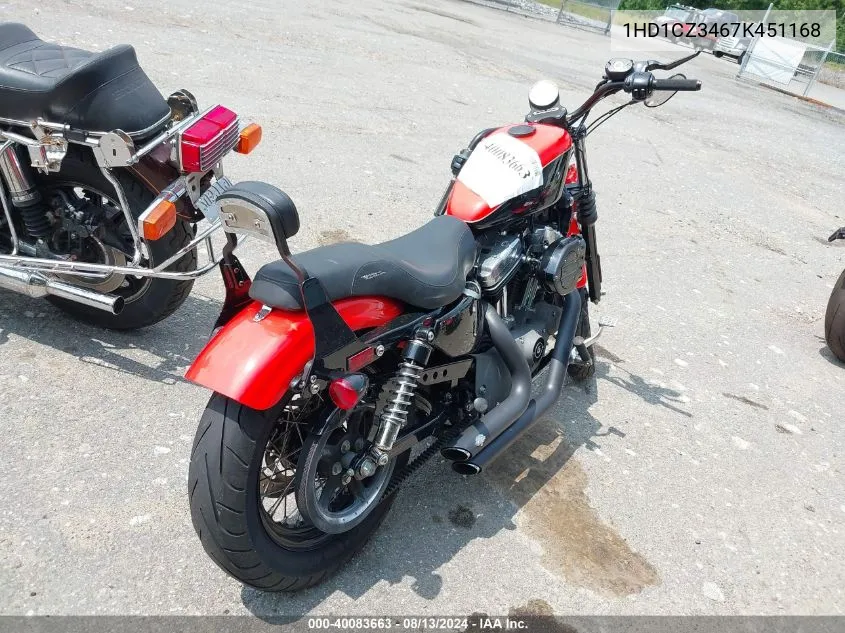 2007 Harley-Davidson Xl1200 N VIN: 1HD1CZ3467K451168 Lot: 40083663