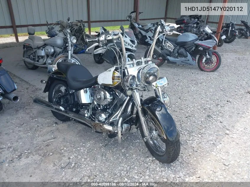 2007 Harley-Davidson Flstn VIN: 1HD1JD5147Y020112 Lot: 40099186