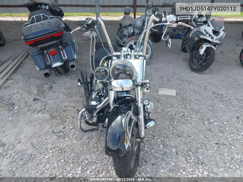 2007 Harley-Davidson Flstn VIN: 1HD1JD5147Y020112 Lot: 40099186