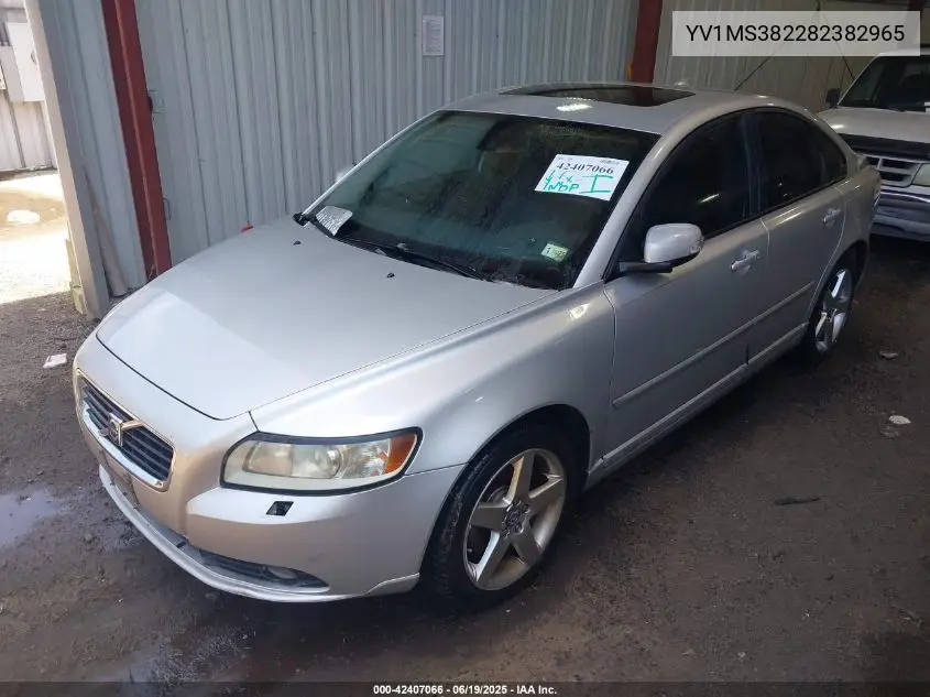 2008 Volvo S40 2.4I VIN: YV1MS382282382965 Lot: 42407066