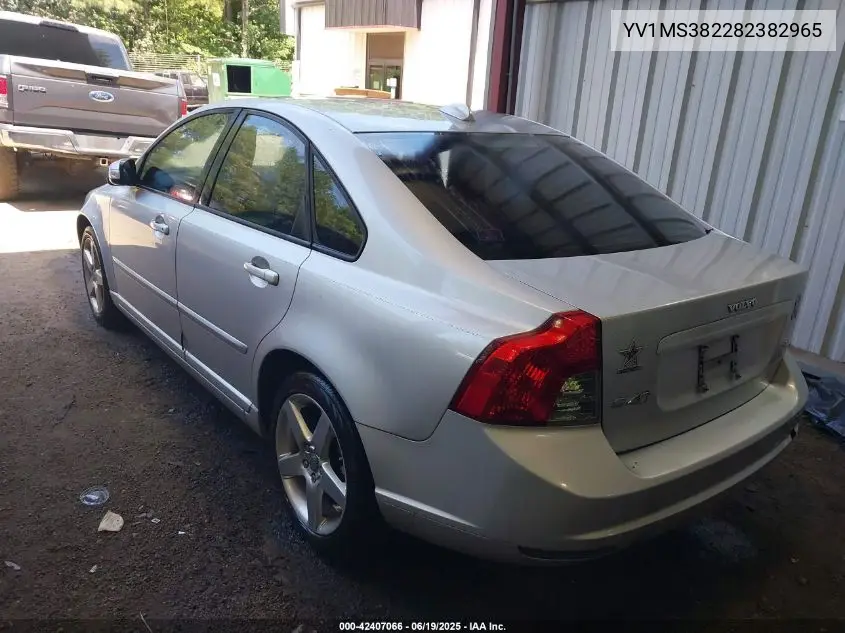 2008 Volvo S40 2.4I VIN: YV1MS382282382965 Lot: 42407066