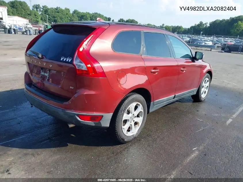 2010 Volvo Xc60 3.2 VIN: YV4982DLXA2082404 Lot: 42571505
