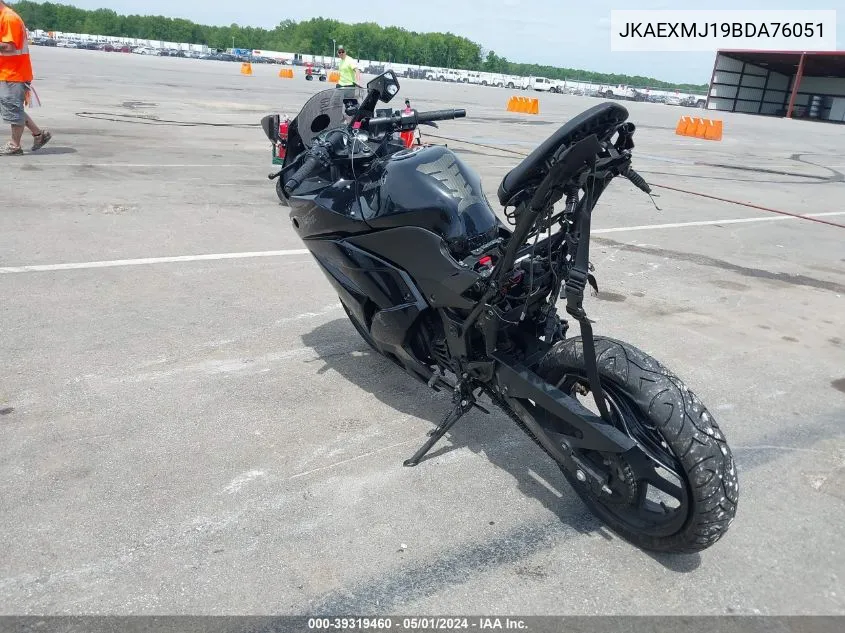 2011 Kawasaki Ex250 J VIN: JKAEXMJ19BDA76051 Lot: 39319460