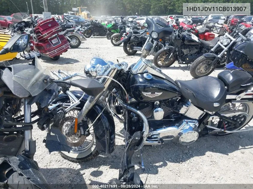 2012 Harley-Davidson Flstn Softail Deluxe VIN: 1HD1JDV11CB013907 Lot: 40217691